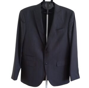Men's J.Ferrer 42R Slim Black Blazer Used Excellent Condition